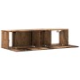 Mueble de TV de pared madera ingeniería envejecida 120x30x30 cm de , Muebles TV - Ref: Foro24-856020, Precio: 79,22 €, Descue...
