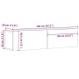 Mueble de TV de pared madera ingeniería envejecida 120x30x30 cm de , Muebles TV - Ref: Foro24-856020, Precio: 79,22 €, Descue...