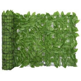 Toldo para balcón con hojas verde 600x75 cm de vidaXL, Sombrillas - Ref: Foro24-315498, Precio: 45,11 €, Descuento: %