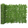 Toldo para balcón con hojas verde 600x75 cm de vidaXL, Sombrillas - Ref: Foro24-315498, Precio: 45,11 €, Descuento: %