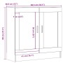 Estantería madera ingeniería madera envejecida 82,5x30,5x80 cm de , Librerías y estanterías - Ref: Foro24-856146, Precio: 69,...
