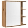 Armario espejo baño roble roble artisan 62,5x20,5x64 cm de , Tocadores de baño - Ref: Foro24-856178, Precio: 75,81 €, Descuen...