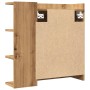 Armario espejo baño roble roble artisan 62,5x20,5x64 cm de , Tocadores de baño - Ref: Foro24-856178, Precio: 75,81 €, Descuen...