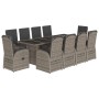 Set de comedor de jardín 11 pzas y cojines ratán sintético gris de , Conjuntos de jardín - Ref: Foro24-3277625, Precio: 1,00 ...