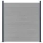 Postes de valla 2 unidades aluminio gris oscuro 185 cm de vidaXL, Postes de cerca - Ref: Foro24-148986, Precio: 140,63 €, Des...