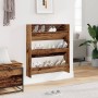 Zapatero de pared madera de ingeniería envejecida 80x18x90 cm de , Zapateros y organizadores de calzado - Ref: Foro24-856544,...