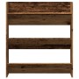 Zapatero de pared madera de ingeniería envejecida 80x18x90 cm de , Zapateros y organizadores de calzado - Ref: Foro24-856544,...