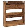 Zapatero de pared madera de ingeniería envejecida 80x18x90 cm de , Zapateros y organizadores de calzado - Ref: Foro24-856544,...