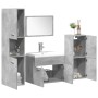 Set muebles de baño 5 piezas madera ingeniería gris hormigón de , Muebles de baño - Ref: Foro24-3324877, Precio: 253,12 €, De...