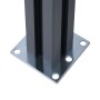 Postes de valla 2 unidades aluminio gris oscuro 185 cm de vidaXL, Postes de cerca - Ref: Foro24-148986, Precio: 138,97 €, Des...