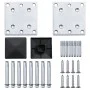 Postes de valla 2 unidades aluminio gris oscuro 185 cm de vidaXL, Postes de cerca - Ref: Foro24-148986, Precio: 140,63 €, Des...
