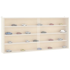 Vitrina de madera para coleccionistas con puertas 80x8,5x37 cm de , Estantes y estanterías - Ref: Foro24-4017387, Precio: 60,...