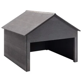 Cobertizo para cortacésped WPC gris 80x80x70 cm de vidaXL, Fundas para cortadoras de césped - Ref: Foro24-149036, Precio: 271...