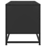 Mueble de TV madera de ingeniería y metal negro 80x34,5x40 cm de , Muebles TV - Ref: Foro24-848819, Precio: 66,09 €, Descuent...