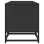 Mueble de TV madera de ingeniería y metal negro 160x35x41 cm de , Muebles TV - Ref: Foro24-848844, Precio: 115,51 €, Descuent...