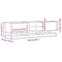Mueble de TV madera de ingeniería y metal negro 160x35x41 cm de , Muebles TV - Ref: Foro24-848844, Precio: 115,51 €, Descuent...