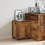 Armario con ruedas madera ingeniería envejecida 45x38x54 cm de , Taquillas y armarios de almacenamiento - Ref: Foro24-856654,...