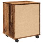 Armario con ruedas madera ingeniería envejecida 45x38x54 cm de , Taquillas y armarios de almacenamiento - Ref: Foro24-856654,...
