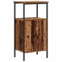 Mesita de noche madera ingeniería madera envejecida 41x31x80 cm de , Mesitas de noche - Ref: Foro24-857246, Precio: 47,18 €, ...