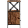 Mesita de noche madera ingeniería envejecida 34x35,5x70 cm de , Mesitas de noche - Ref: Foro24-857250, Precio: 69,25 €, Descu...