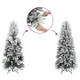 Árbol de Navidad artificial estrecho con nieve PVC y PE 120 cm de , Arboles de navidad - Ref: Foro24-4019685, Precio: 87,08 €...