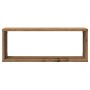 Estantes cubo de pared 4 uds madera roble artisan 60x15x23 cm de , Estantes y estanterías - Ref: Foro24-856590, Precio: 46,55...