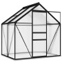 Invernadero de aluminio gris antracita 2,47 m² de vidaXL, Invernaderos - Ref: Foro24-312065, Precio: 337,29 €, Descuento: %