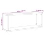 Estantes cubo de pared 4 uds madera roble artisan 60x15x23 cm de , Estantes y estanterías - Ref: Foro24-856590, Precio: 46,55...