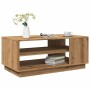 Mesa de centro madera de ingeniería roble artisan 102x55x43 cm de , Mesas de centro - Ref: Foro24-856801, Precio: 77,69 €, De...