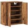 Mueble zapatero madera ingeniería madera envejecida 60x35x70 cm de , Zapateros y organizadores de calzado - Ref: Foro24-85669...