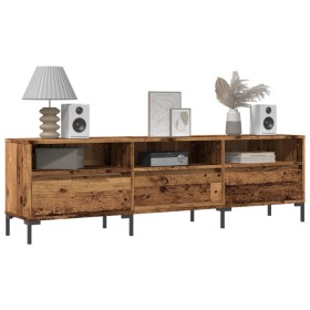 Mueble de TV madera ingeniería madera envejecida 150x30x44,5 cm de , Muebles TV - Ref: Foro24-857189, Precio: 107,39 €, Descu...