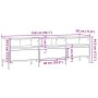 Mueble de TV madera ingeniería madera envejecida 150x30x44,5 cm de , Muebles TV - Ref: Foro24-857189, Precio: 107,39 €, Descu...