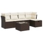 Set sofás de jardín 6 piezas y cojines ratán sintético marrón de , Conjuntos de jardín - Ref: Foro24-3325279, Precio: 369,50 ...