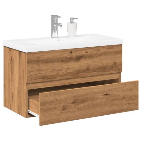Mueble con lavabo integrado roble artisan de , Tocadores de baño - Ref: Foro24-3328924, Precio: 224,24 €, Descuento: %