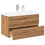 Mueble con lavabo integrado roble artisan de , Tocadores de baño - Ref: Foro24-3328924, Precio: 224,24 €, Descuento: %