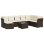 Set de sofás de jardín 9 pzas y cojines ratán sintético marrón de , Conjuntos de jardín - Ref: Foro24-3325349, Precio: 574,57...