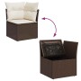 Set de sofás de jardín 9 pzas y cojines ratán sintético marrón de , Conjuntos de jardín - Ref: Foro24-3325349, Precio: 574,57...