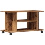 Mueble de TV con ruedas madera ingeniería envejecida 80x40x45cm de , Muebles TV - Ref: Foro24-855790, Precio: 62,61 €, Descue...