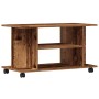 Mueble de TV con ruedas madera ingeniería envejecida 80x40x45cm de , Muebles TV - Ref: Foro24-855790, Precio: 62,61 €, Descue...