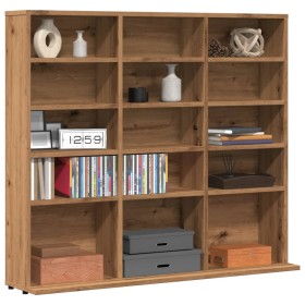 Mueble de CD madera de ingeniería roble artisan 100x23x89,5 cm de , Almacenamiento para CD y DVD - Ref: Foro24-856001, Precio...