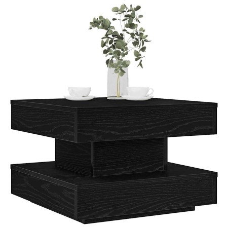 Mesa de centro giratoria 360 grados negro 50x50x34,5 cm de , Mesas de centro - Ref: Foro24-858471, Precio: 61,01 €, Descuento: %