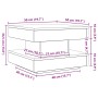 Mesa de centro giratoria 360 grados negro 50x50x34,5 cm de , Mesas de centro - Ref: Foro24-858471, Precio: 61,01 €, Descuento: %