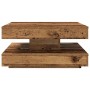 Mesa de centro giratoria 360 grados envejecida 70x70x34,5 cm de , Mesas de centro - Ref: Foro24-858486, Precio: 85,58 €, Desc...