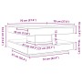 Mesa de centro giratoria 360 grados envejecida 70x70x34,5 cm de , Mesas de centro - Ref: Foro24-858486, Precio: 85,58 €, Desc...