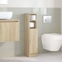Mueble de baño con portarrollos roble Sonoma 20,5x22x90 cm de , Muebles de baño - Ref: Foro24-858499, Precio: 37,05 €, Descue...