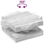 Mesa de centro giratoria 360 grados gris Sonoma 70x70x34,5 cm de , Mesas de centro - Ref: Foro24-858484, Precio: 83,02 €, Des...
