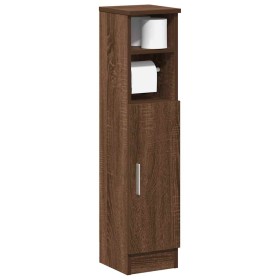 Mueble de baño con portarrollos roble marrón 20,5x22x90 cm de , Muebles de baño - Ref: Foro24-858503, Precio: 34,46 €, Descue...