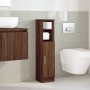 Mueble de baño con portarrollos roble marrón 20,5x22x90 cm de , Muebles de baño - Ref: Foro24-858503, Precio: 34,46 €, Descue...