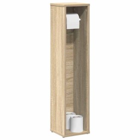 Mueble de baño con portarrollos roble Sonoma 20,5x20x90 cm de , Muebles de baño - Ref: Foro24-858508, Precio: 26,72 €, Descue...