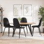 Sillas de comedor 4 unidades terciopelo negro en Sillas de comedor | Comprar online en Foru.es